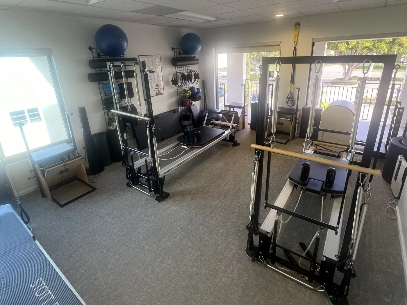 Private one-on-one Pilates session at The Pilates Firm studio in Naples, Florida